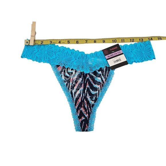 No Boundaries 4-Pack Underwear Micro Lace Multi-Color Thong Panties Size XL NWT - Picture 5 of 15